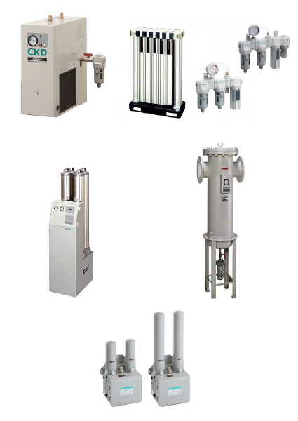空壓、真空、輔助元件綜合 - 乾燥機(冷凍式/乾燥劑式/高分子膜式)