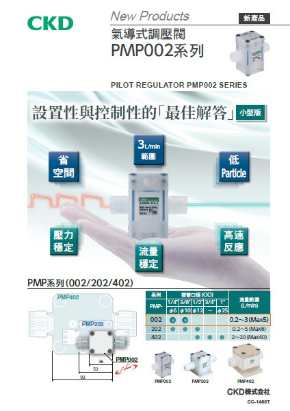 氣導式調壓閥 PMP002系列